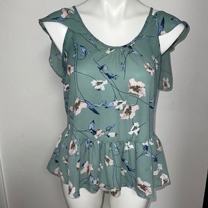 Sienna Sky Floral Top Sz S